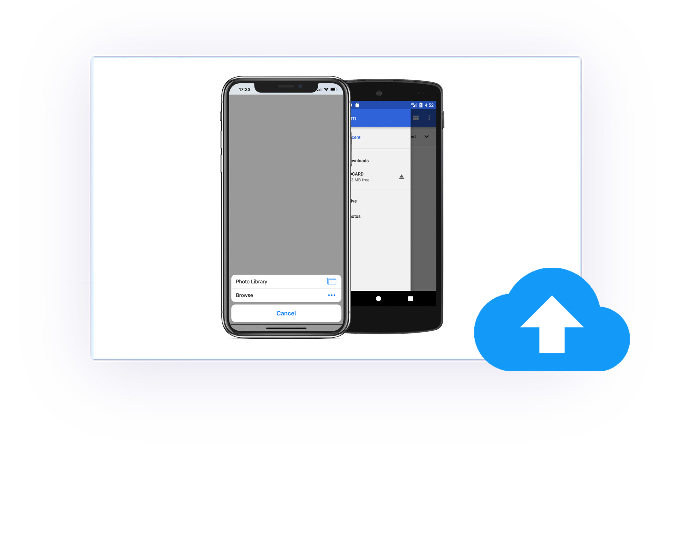 File Upload in WebView app on iOS and Android